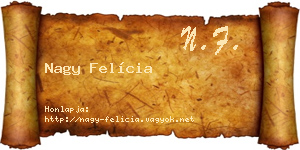 Nagy Felícia névjegykártya